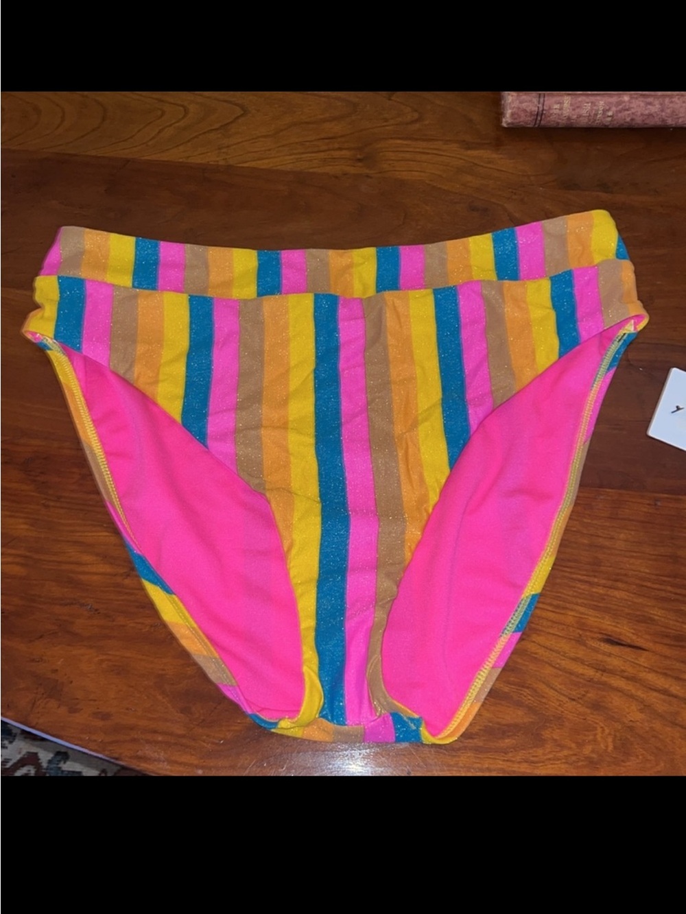Gibson Latimer Colorful Striped Bikini Bottom